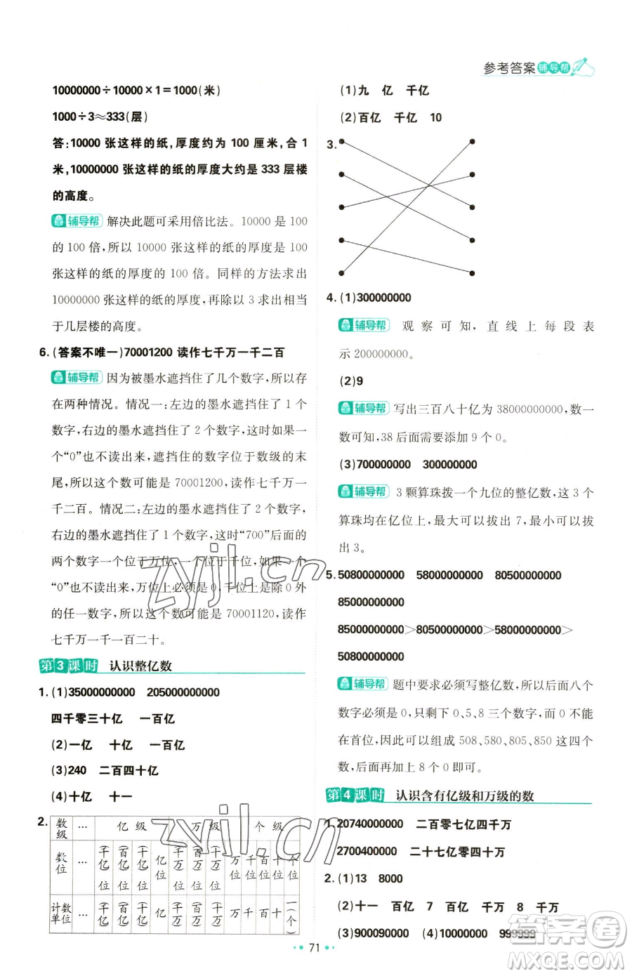 首都師范大學(xué)出版社2023小學(xué)必刷題四年級(jí)下冊(cè)數(shù)學(xué)蘇教版參考答案