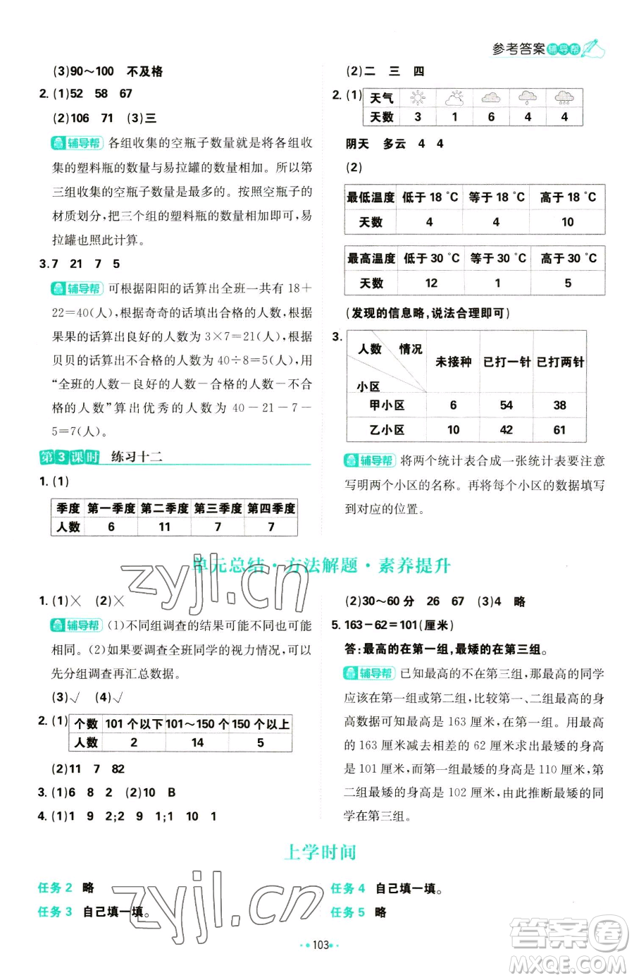 首都師范大學(xué)出版社2023小學(xué)必刷題三年級(jí)下冊(cè)數(shù)學(xué)蘇教版參考答案