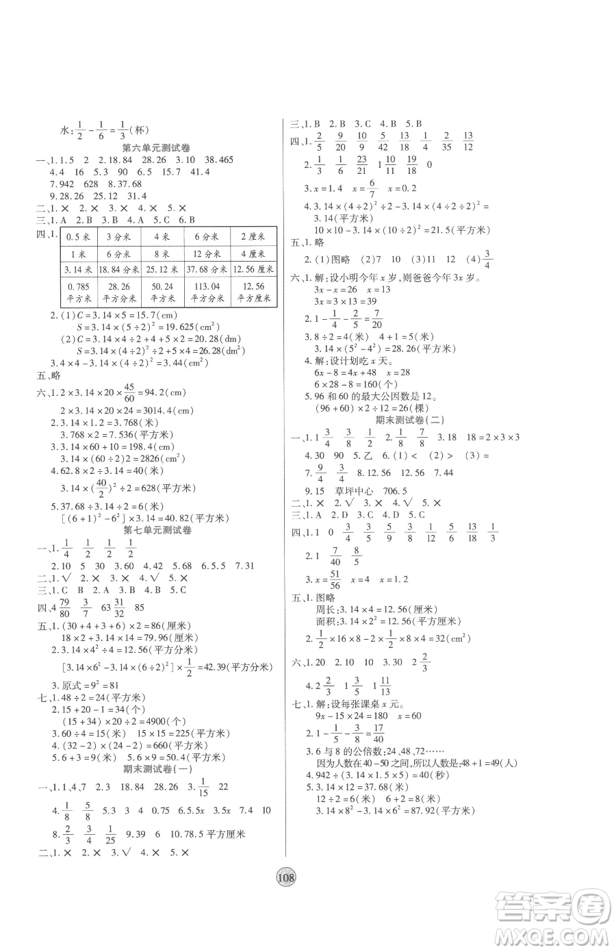 天津科學(xué)技術(shù)出版社2023云頂課堂五年級(jí)下冊(cè)數(shù)學(xué)蘇教版參考答案