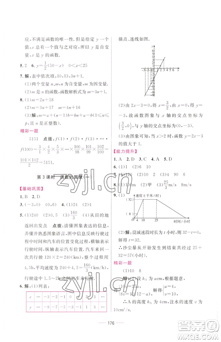 吉林教育出版社2023三維數(shù)字課堂八年級(jí)下冊(cè)數(shù)學(xué)人教版參考答案