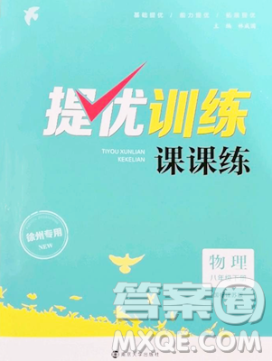 南京大學(xué)出版社2023提優(yōu)訓(xùn)練課課練八年級(jí)下冊(cè)物理蘇科版徐州專版參考答案