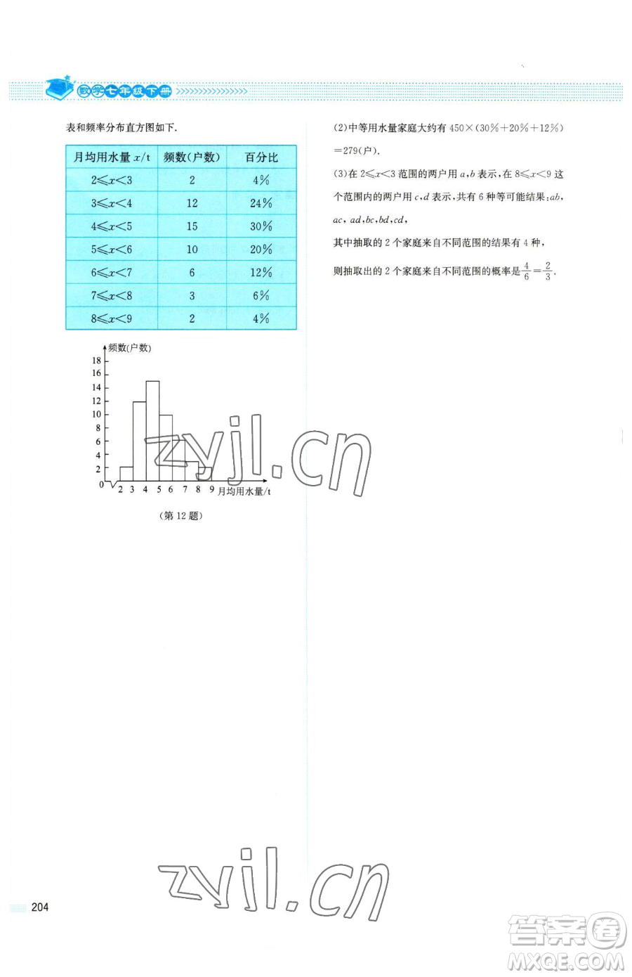北京師范大學(xué)出版社2023課堂精練七年級下冊數(shù)學(xué)北師大版四川專版參考答案