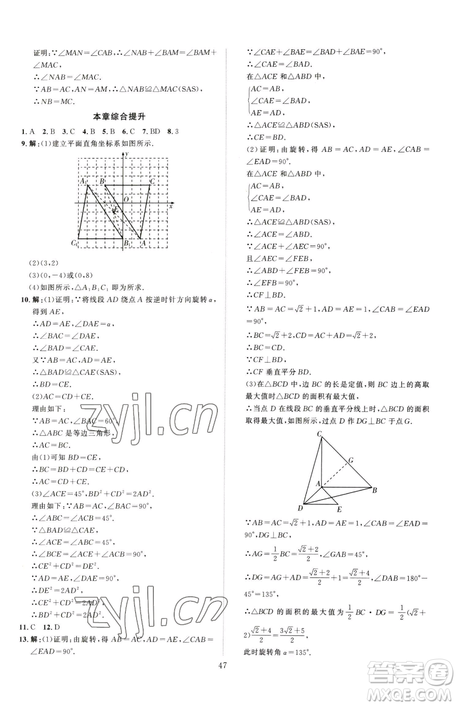 延邊教育出版社2023優(yōu)+學(xué)案課時(shí)通八年級(jí)下冊(cè)數(shù)學(xué)青島版濰坊專(zhuān)版參考答案