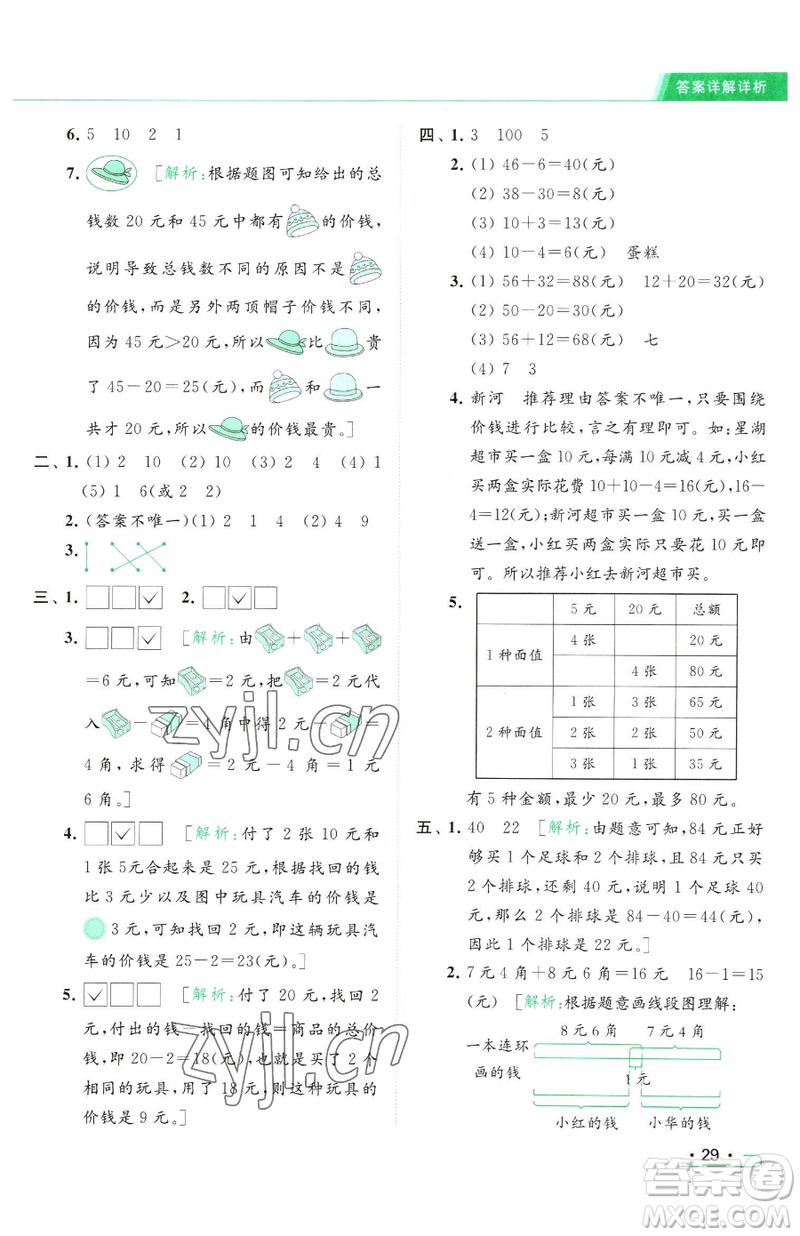 北京教育出版社2023亮點(diǎn)給力提優(yōu)課時(shí)作業(yè)本一年級(jí)下冊(cè)數(shù)學(xué)江蘇版參考答案