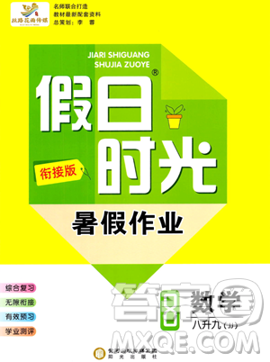 陽光出版社2023假日時(shí)光暑假作業(yè)八年級(jí)數(shù)學(xué)冀教版參考答案