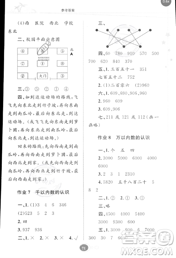 貴州人民出版社2023年暑假作業(yè)二年級數(shù)學(xué)蘇教版答案