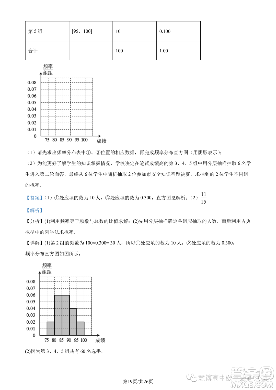 蘇州八校2025屆綜合質量監(jiān)測考試高一數學試題答案