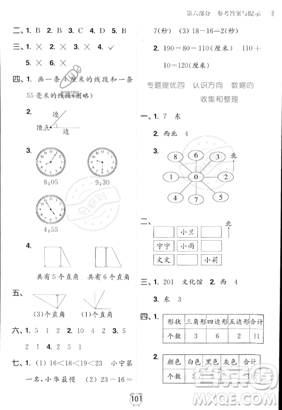 江蘇鳳凰美術(shù)出版社2023年超能學(xué)典暑假銜接優(yōu)學(xué)練二升三年級數(shù)學(xué)江蘇版答案