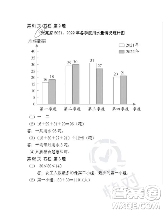 安徽少年兒童出版社2023年暑假作業(yè)四年級數(shù)學人教版答案