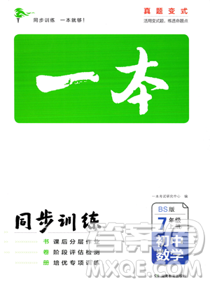 湖南教育出版社2023年一本同步訓(xùn)練七年級上冊數(shù)學(xué)北師大版答案