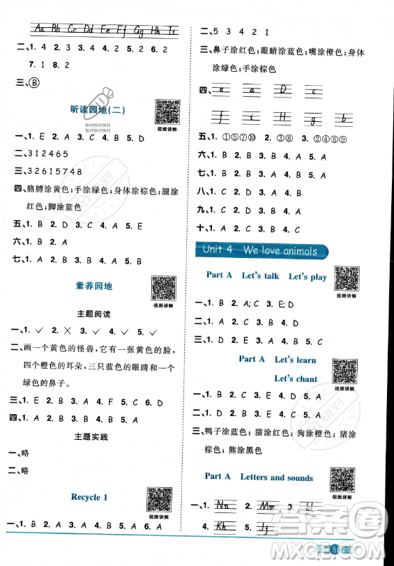 江西教育出版社2023陽(yáng)光同學(xué)課時(shí)優(yōu)化作業(yè)三年級(jí)上冊(cè)英語(yǔ)人教PEP版答案