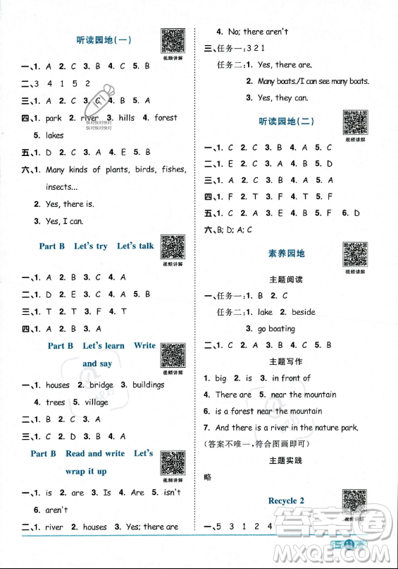 江西教育出版社2023陽(yáng)光同學(xué)課時(shí)優(yōu)化作業(yè)五年級(jí)上冊(cè)英語(yǔ)人教PEP版答案