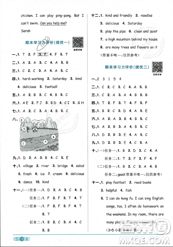 江西教育出版社2023陽(yáng)光同學(xué)課時(shí)優(yōu)化作業(yè)五年級(jí)上冊(cè)英語(yǔ)人教PEP版答案