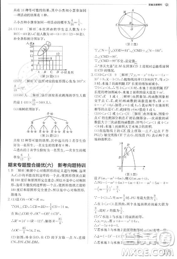 江蘇人民出版社2023實(shí)驗(yàn)班提優(yōu)訓(xùn)練九年級上冊數(shù)學(xué)人教版答案