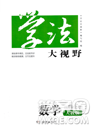 湖南教育出版社2023學法大視野八年級上冊數(shù)學人教版答案
