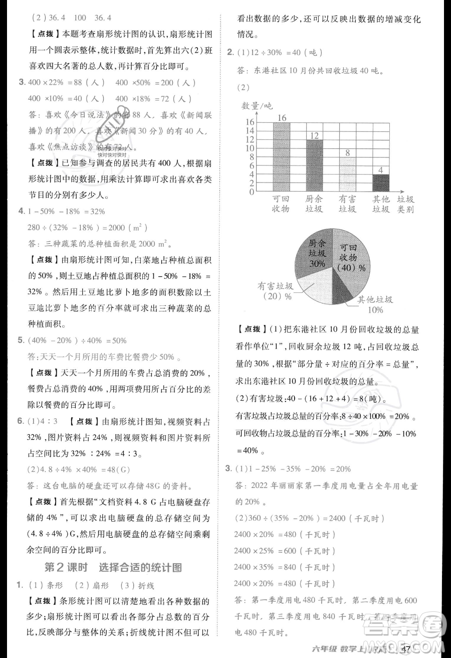 吉林教育出版社2023綜合應(yīng)用創(chuàng)新題典中點(diǎn)六年級(jí)上冊數(shù)學(xué)人教版答案