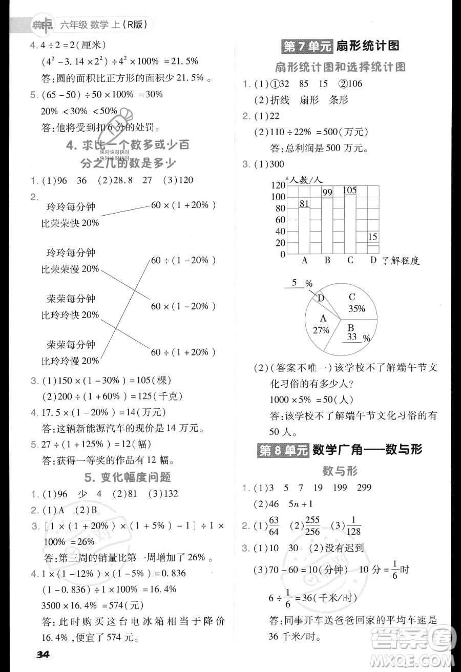 吉林教育出版社2023綜合應(yīng)用創(chuàng)新題典中點(diǎn)六年級(jí)上冊數(shù)學(xué)人教版答案