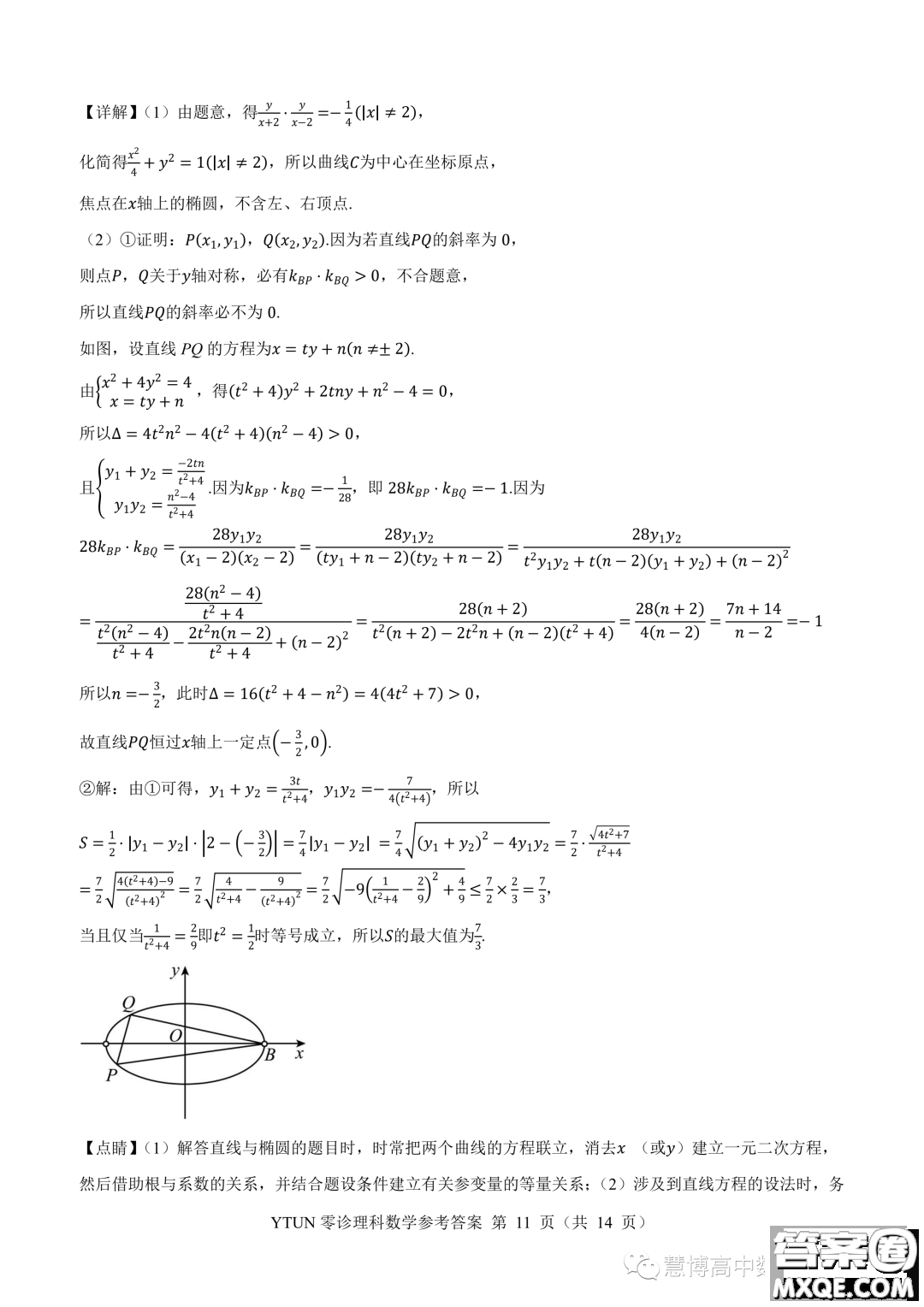綿陽高中2024屆高三突擊班第零次診斷性考試理科數(shù)學(xué)試題答案
