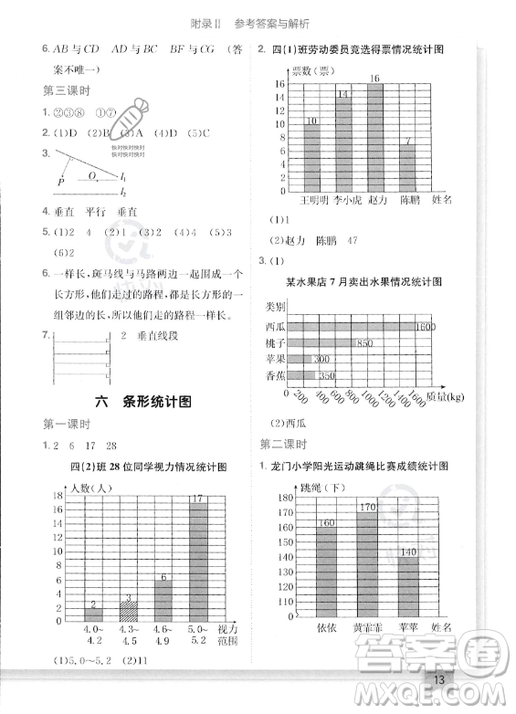 龍門書局2023年秋季黃岡小狀元作業(yè)本四年級上冊數(shù)學(xué)西師版答案