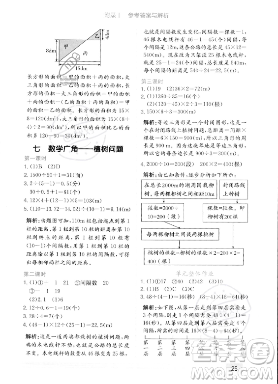龍門(mén)書(shū)局2023年秋季黃岡小狀元作業(yè)本五年級(jí)上冊(cè)數(shù)學(xué)人教版答案