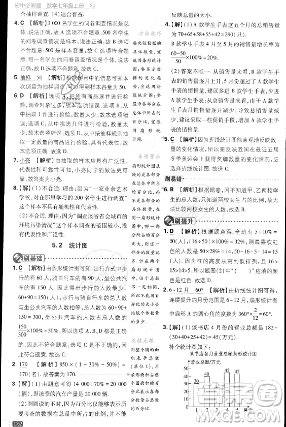 開明出版社2024屆初中必刷題七年級(jí)上冊(cè)數(shù)學(xué)湘教版答案