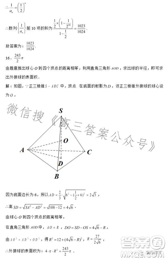 2023-2024學(xué)年河南省實驗中學(xué)上期開學(xué)考試高三數(shù)學(xué)試卷文科答案