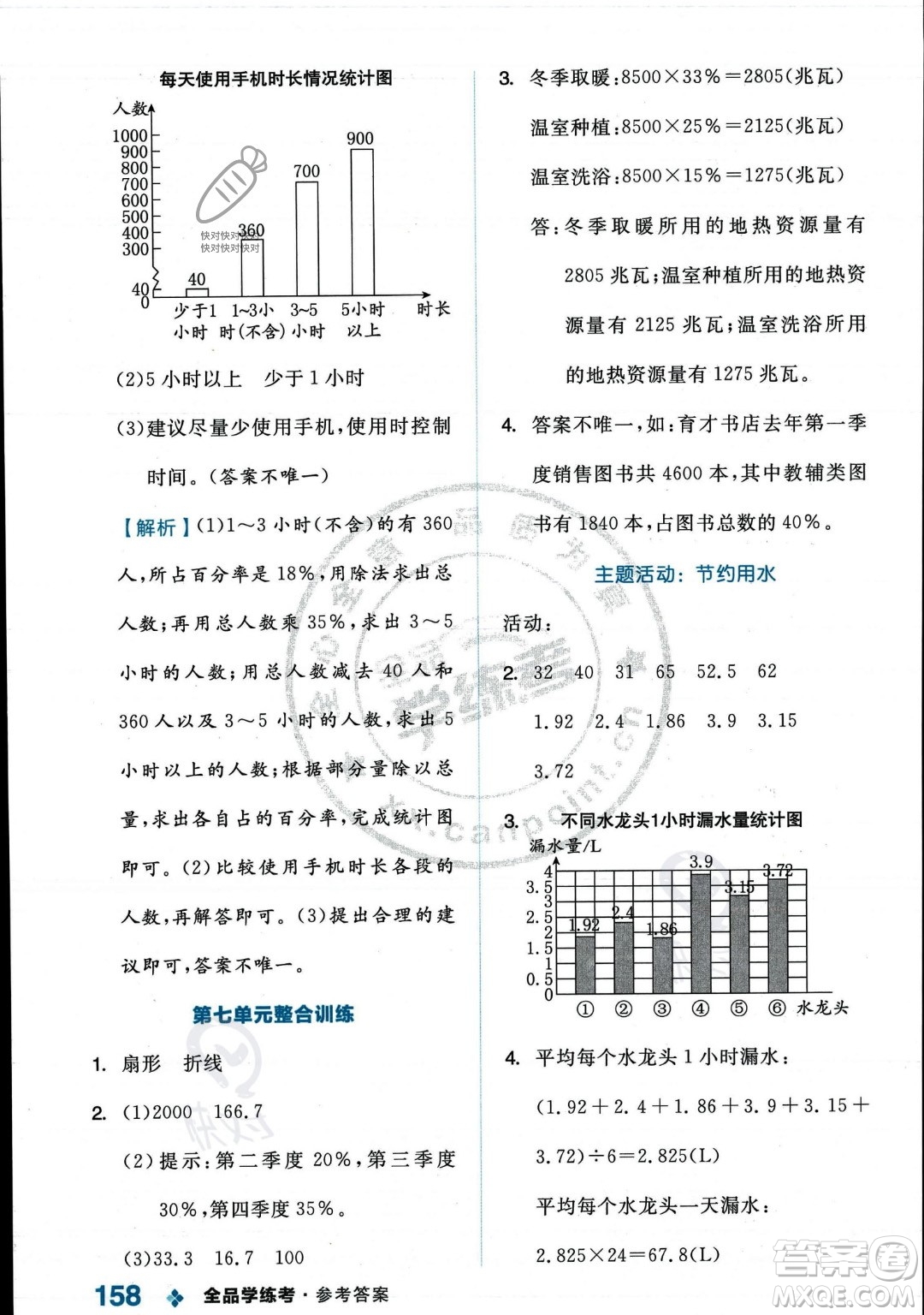開明出版社2023年秋季全品學(xué)練考六年級上冊數(shù)學(xué)人教版答案