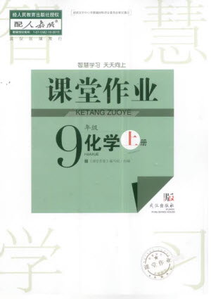 武漢出版社2023年秋智慧學習天天向上課堂作業(yè)九年級化學上冊人教版參考答案