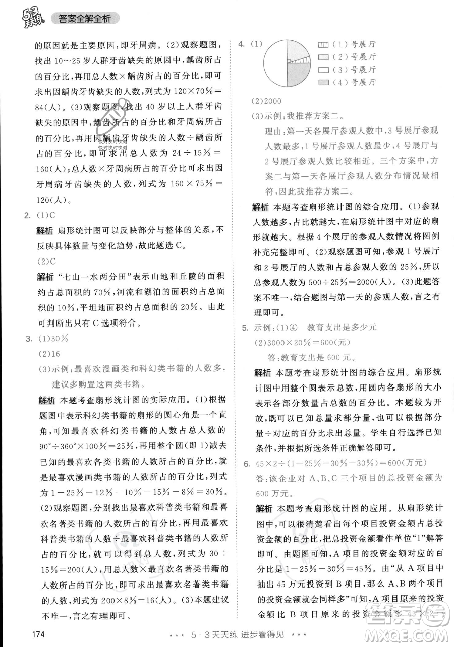 教育科學出版社2023年秋53天天練六年級上冊數(shù)學人教版答案