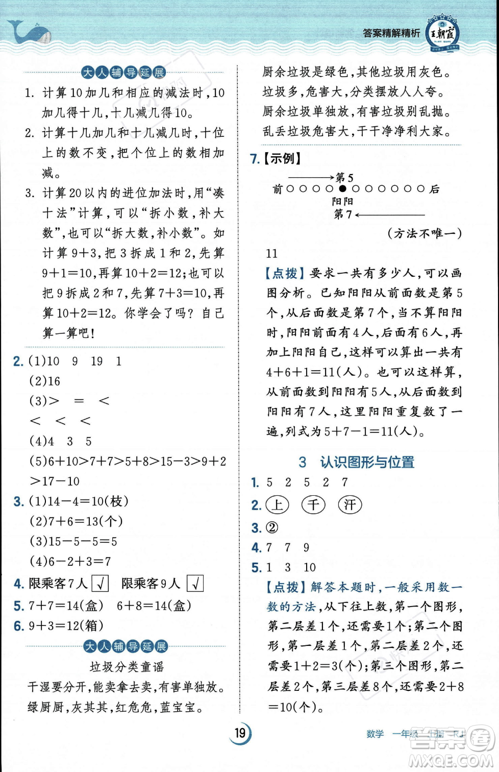 江西人民出版社2023年秋王朝霞德才兼?zhèn)渥鳂I(yè)創(chuàng)新設(shè)計一年級上冊數(shù)學(xué)人教版答案