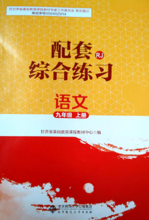 北京師范大學(xué)出版社2023年秋配套綜合練習(xí)九年級語文上冊人教版參考答案