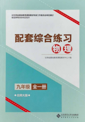北京師范大學(xué)出版社2023年配套綜合練習(xí)九年級物理全冊北師大版參考答案