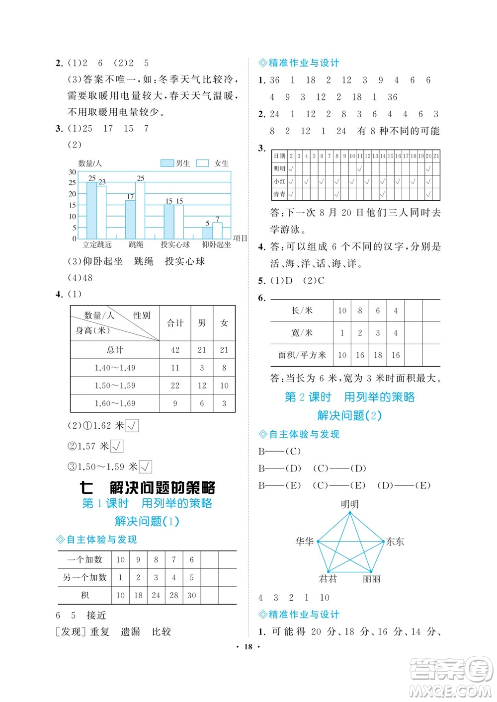 海南出版社2023年秋新課程學(xué)習指導(dǎo)五年級數(shù)學(xué)上冊蘇教版參考答案