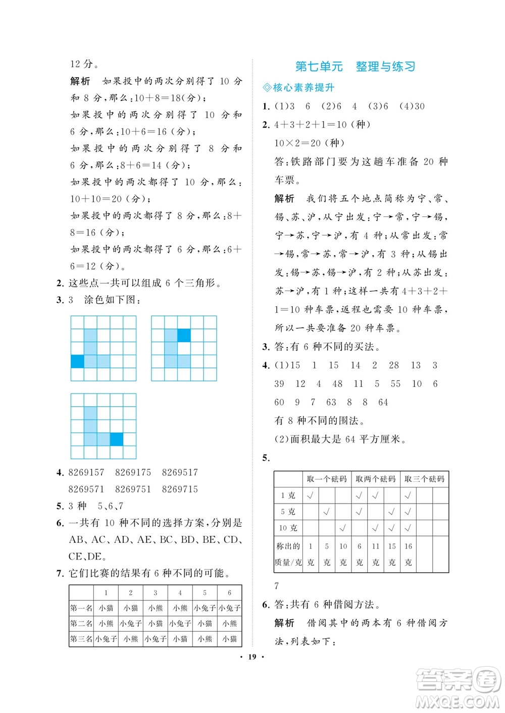 海南出版社2023年秋新課程學(xué)習指導(dǎo)五年級數(shù)學(xué)上冊蘇教版參考答案