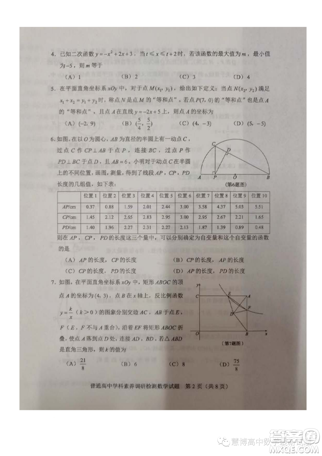 山東淄博2023年高一上學期數(shù)學學科素養(yǎng)檢測數(shù)學試題答案