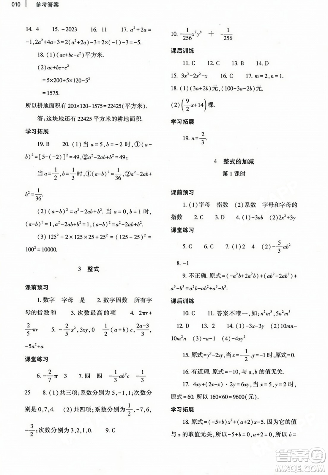 大象出版社2023年秋基礎(chǔ)訓(xùn)練七年級數(shù)學(xué)上冊北師大版答案