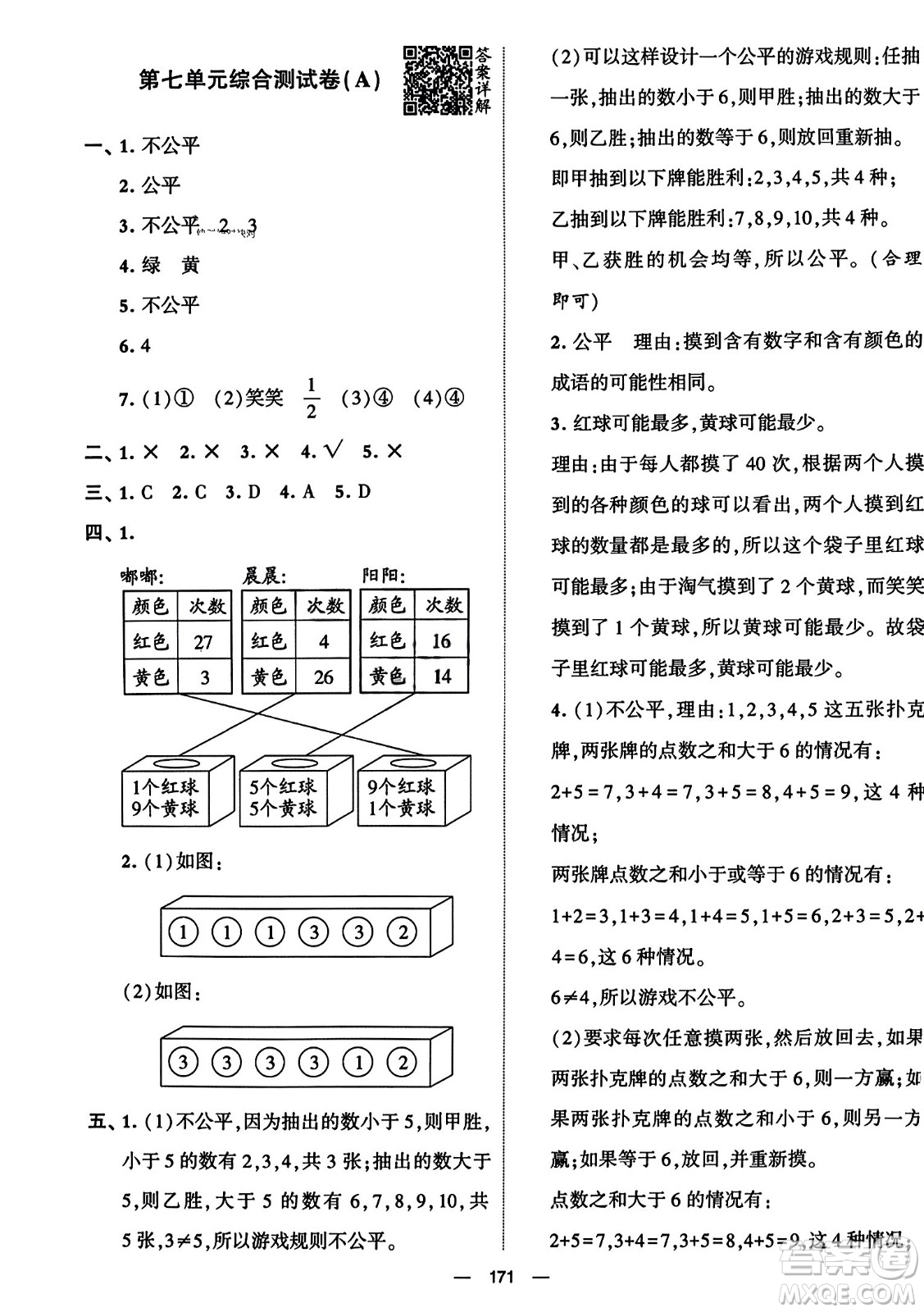 寧夏人民教育出版社2023年秋學(xué)霸提優(yōu)大試卷五年級(jí)數(shù)學(xué)上冊(cè)北師大版答案