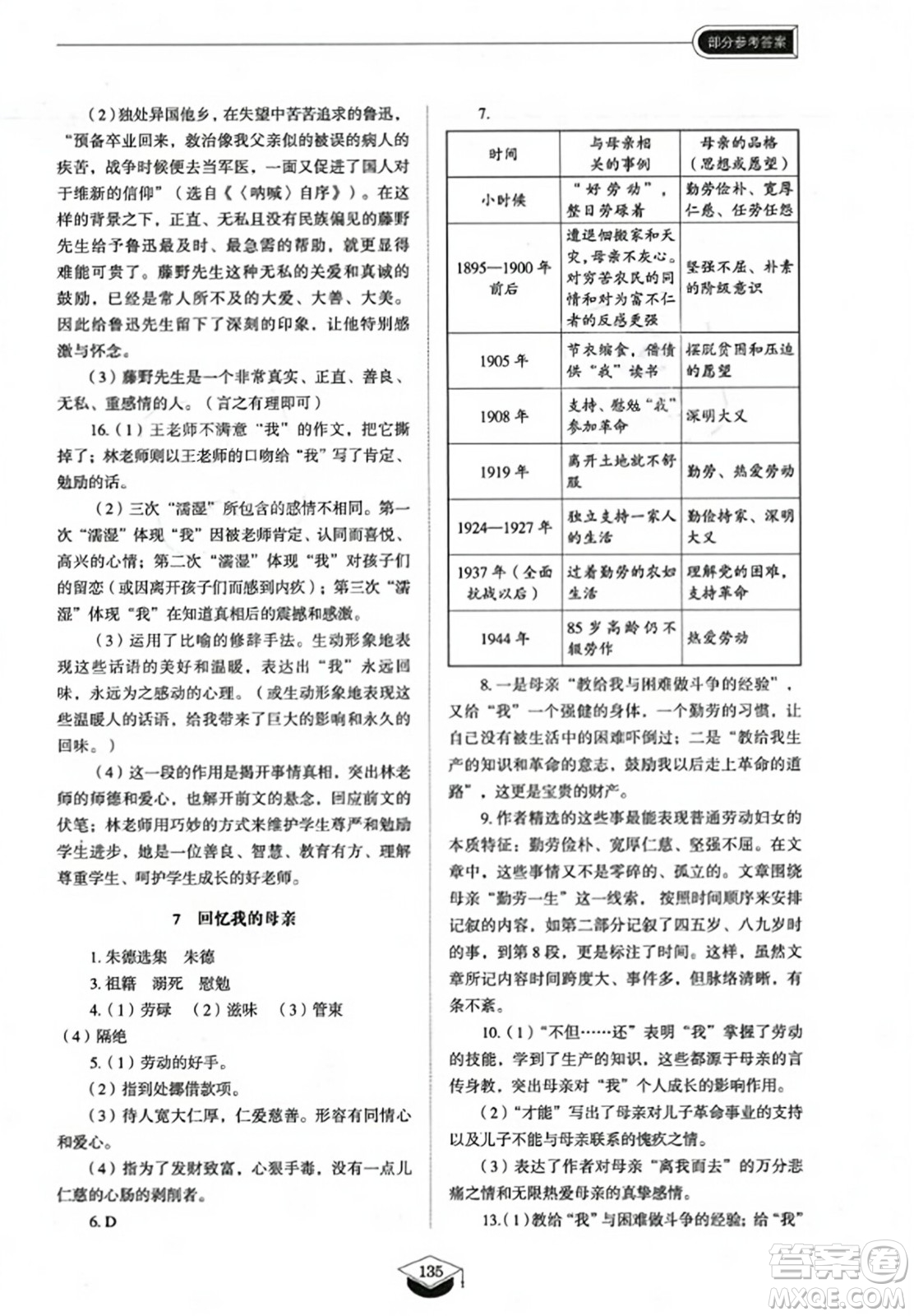 山東教育出版社2023年秋初中同步練習(xí)冊八年級語文上冊人教版五四制答案