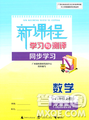 廣西教育出版社2023年秋新課程學(xué)習(xí)與測評同步學(xué)習(xí)八年級數(shù)學(xué)上冊湘教版答案