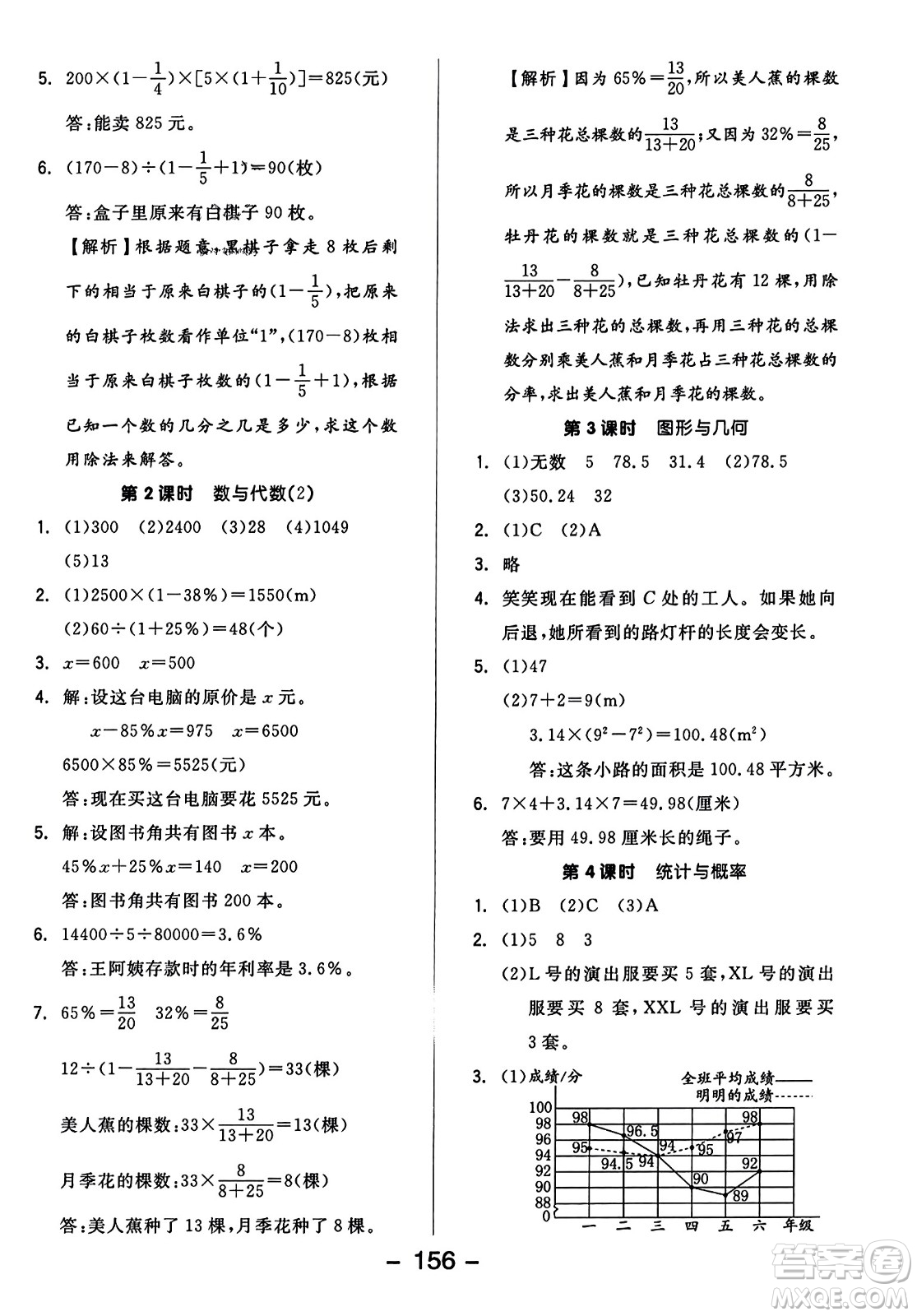 開明出版社2023年秋全品學練考四年級數(shù)學上冊北師大版答案