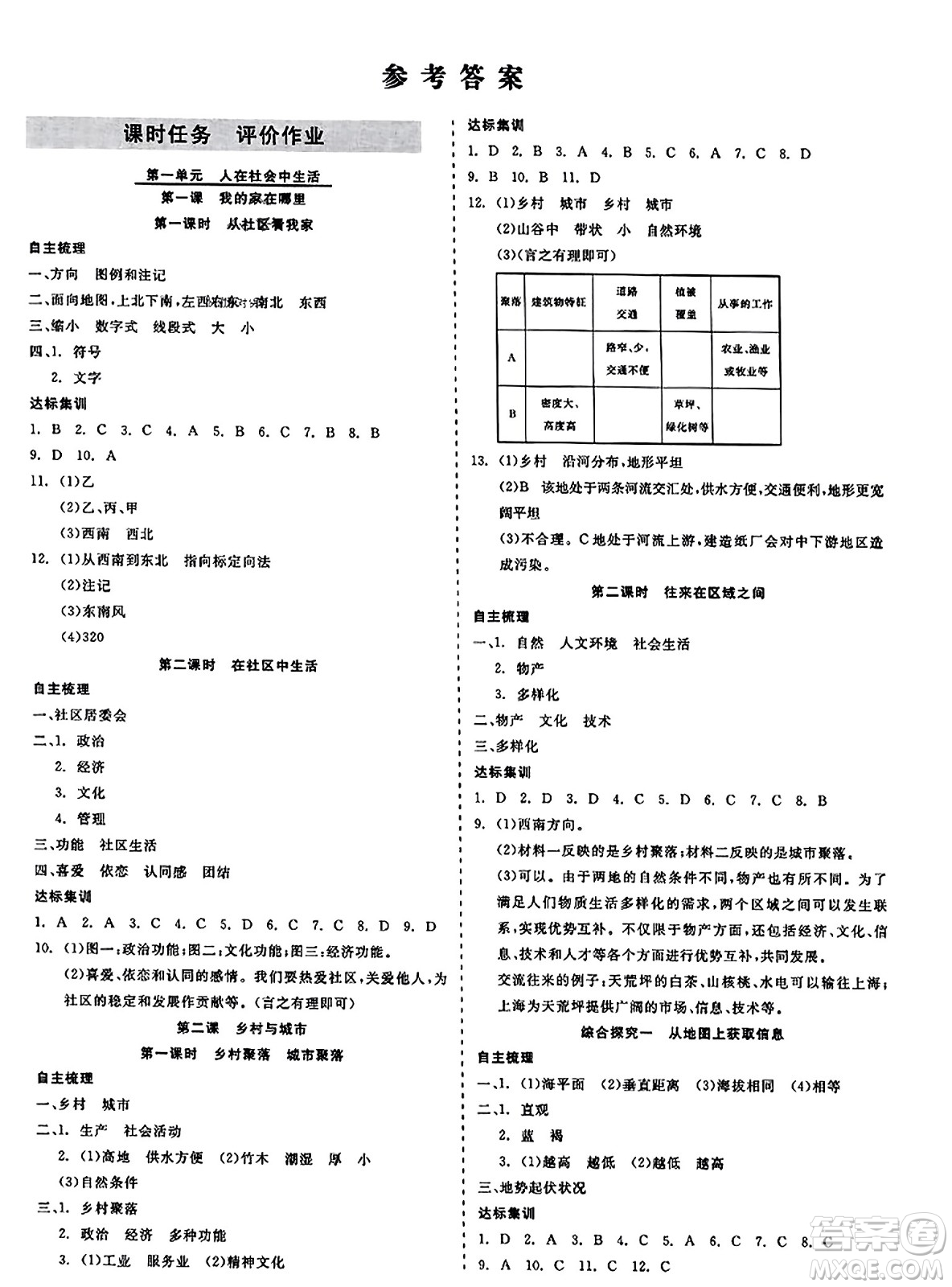 浙江工商大學(xué)出版社2023年秋精彩練習(xí)就練這一本七年級(jí)歷史上冊(cè)通用版答案
