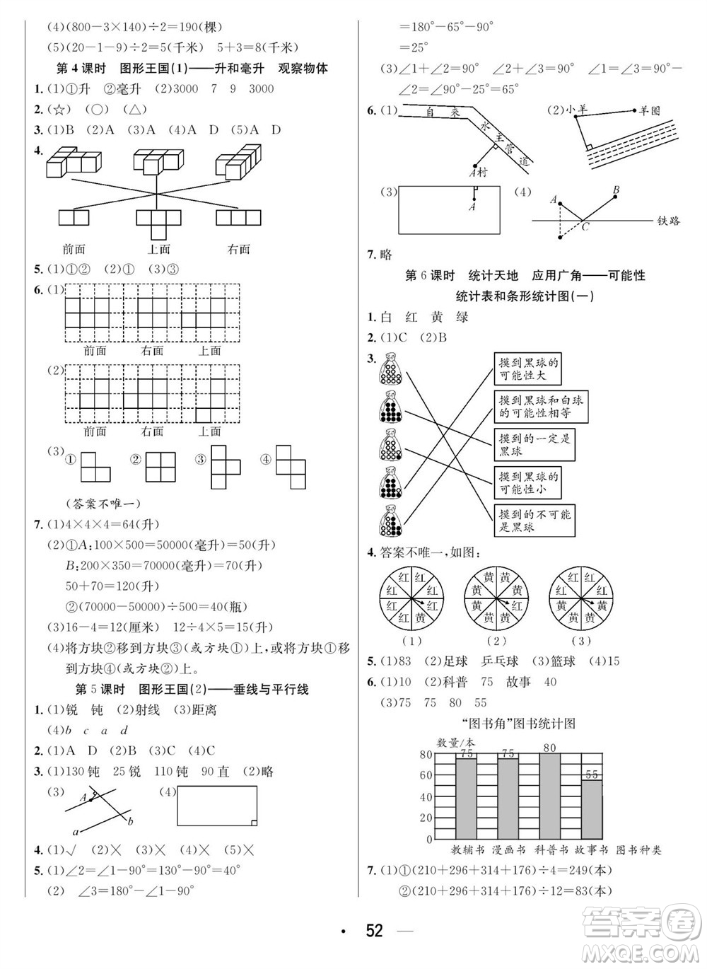 合肥工業(yè)大學(xué)出版社2023年秋七天學(xué)練考四年級(jí)數(shù)學(xué)上冊(cè)蘇教版參考答案