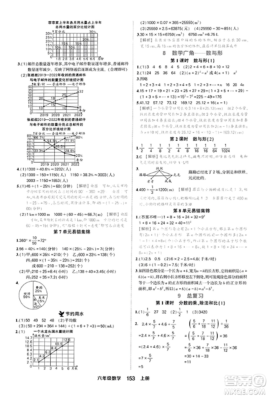 西安出版社2023年秋狀元成才路狀元作業(yè)本六年級(jí)數(shù)學(xué)上冊(cè)人教版答案