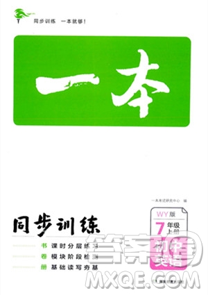 湖南教育出版社2023年秋一本同步訓(xùn)練七年級(jí)英語上冊(cè)外研版答案