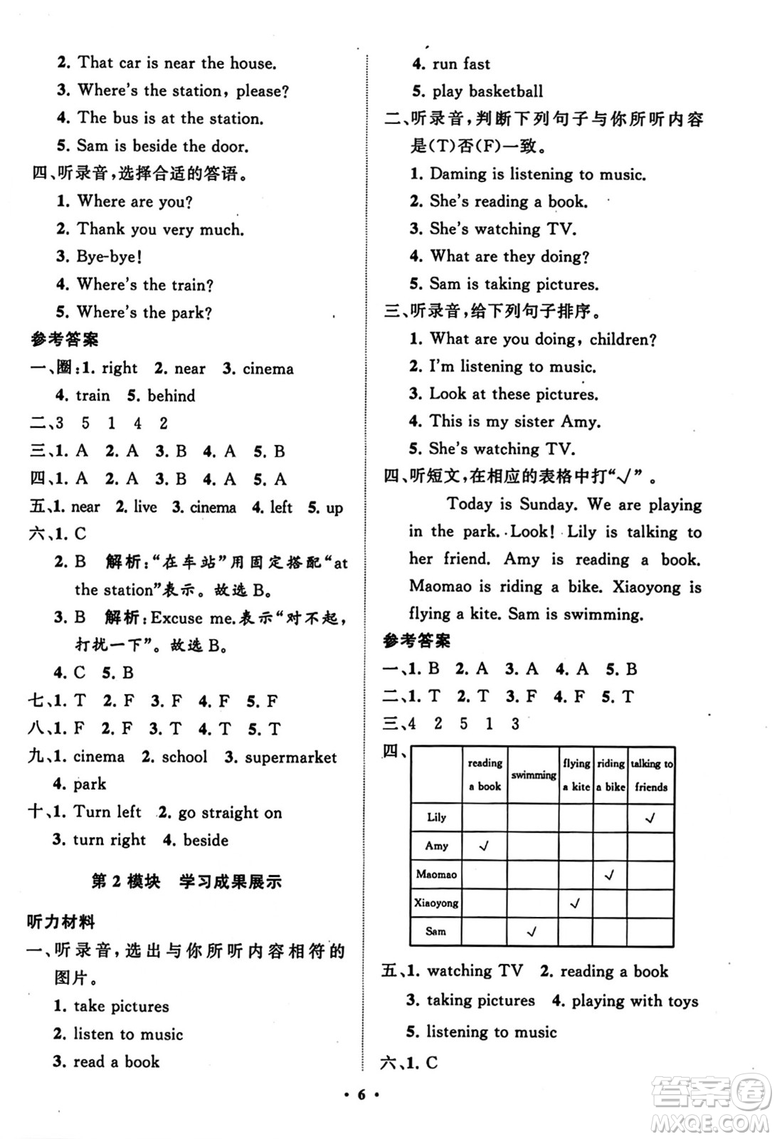山東教育出版社2023年秋小學(xué)同步練習(xí)冊分層指導(dǎo)四年級英語上冊外研版答案
