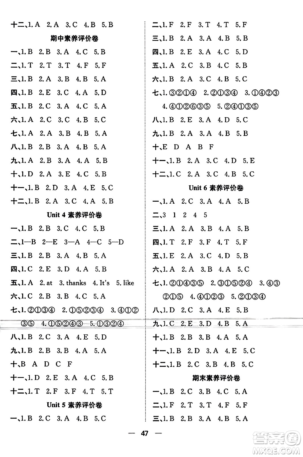合肥工業(yè)大學(xué)出版社2023年秋快樂(lè)學(xué)習(xí)小學(xué)英語(yǔ)隨堂練三年級(jí)英語(yǔ)上冊(cè)人教PEP版答案