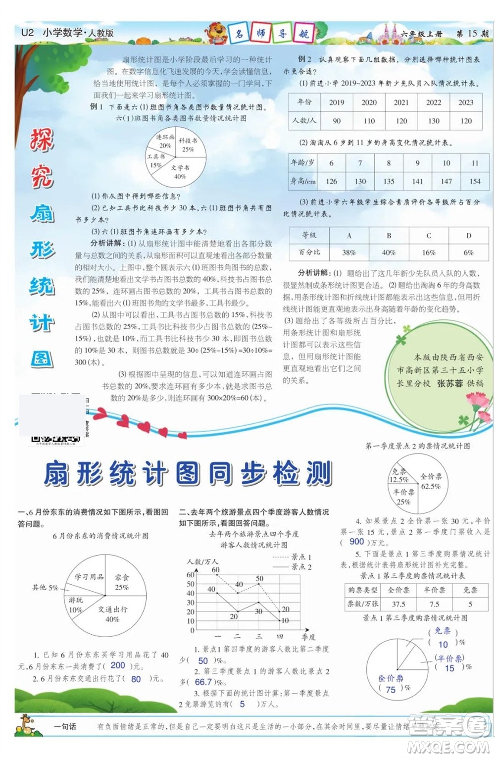 2023年秋少年智力開發(fā)報(bào)六年級(jí)數(shù)學(xué)上冊(cè)人教版第13-16期答案
