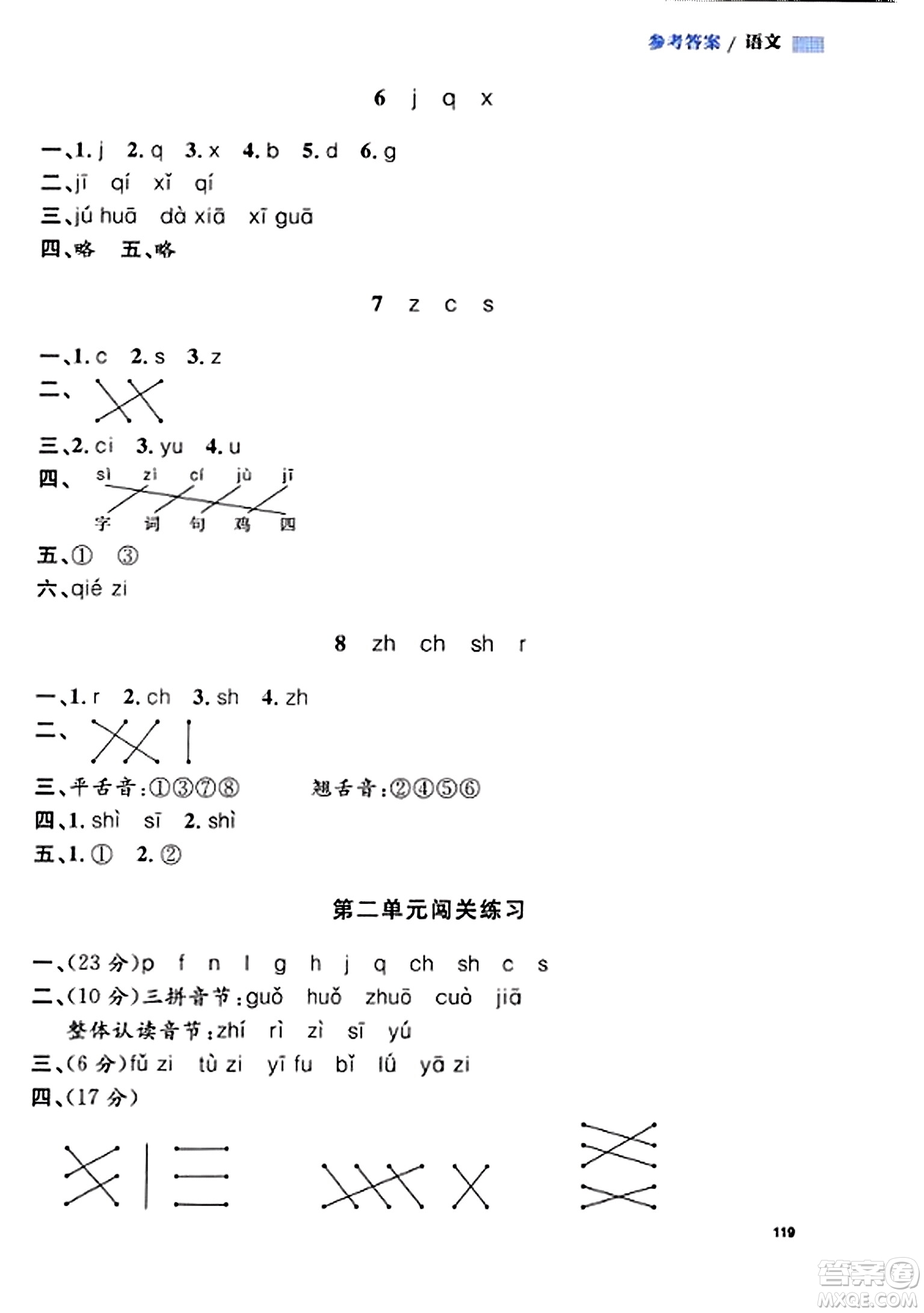 天津人民出版社2023年秋上海作業(yè)一年級(jí)語文上冊(cè)上海專版答案