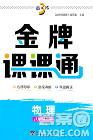 東南大學出版社2023年秋金3練金牌課課通八年級物理上冊江蘇版答案