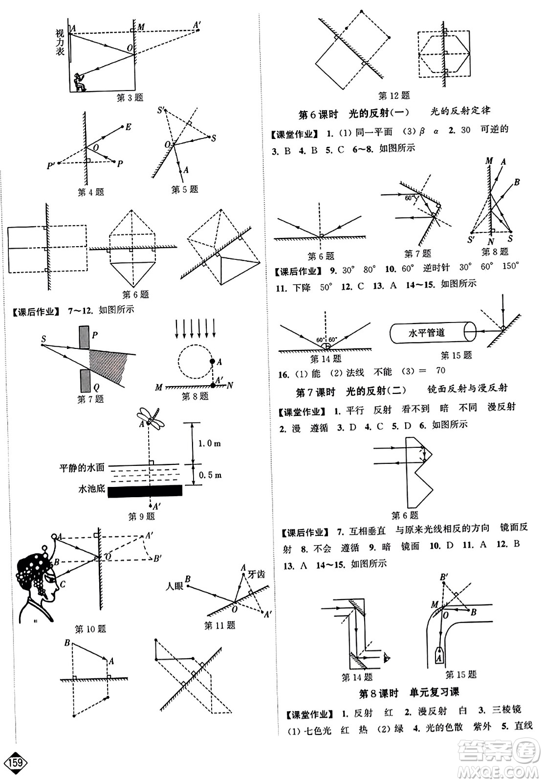 延邊大學(xué)出版社2023年秋輕松作業(yè)本八年級物理上冊江蘇版答案